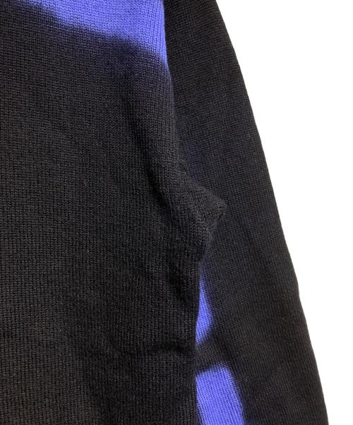 MIYAKE DESIGN STUDIO（ミヤケ デザイン スタジオ）MIYAKE DESIGN STUDIO (ミヤケ デザイン スタジオ) 抜染ラインウールニット/Wool Knit ブラック サイズ:Lの古着・服飾アイテム