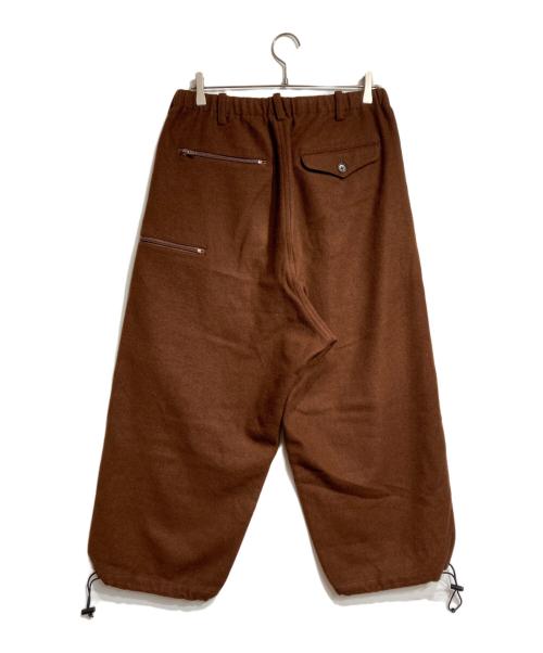 Y's for men（ワイズフォーメン）Y'S for men (ワイズフォーメン) クロップドウールパンツ ブラウン サイズ:2の古着・服飾アイテム