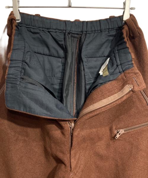 Y's for men（ワイズフォーメン）Y'S for men (ワイズフォーメン) クロップドウールパンツ ブラウン サイズ:2の古着・服飾アイテム