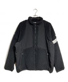 WHITE MOUNTAINEERING（ホワイトマウンテ二アニング）の古着「リサイクルフリースボアジャケット」｜ブラック