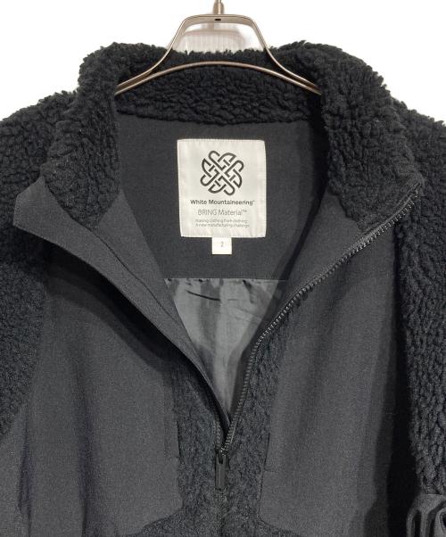 WHITE MOUNTAINEERING（ホワイトマウンテ二アニング）WHITE MOUNTAINEERING (ホワイトマウンテ二アニング) リサイクルフリースボアジャケット ブラック サイズ:2の古着・服飾アイテム