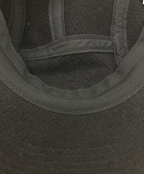 SUPREME（シュプリーム）Supreme (シュプリーム) Harris Tweed Camp Cap ブラックの古着・服飾アイテム