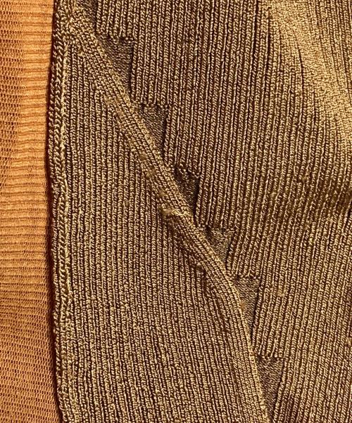 Jean Paul Gaultier FEMME（ジャンポールゴルチエ フェム）Jean Paul Gaultier FEMME (ジャンポールゴルチエ フェム) 切替シアーブラウス/Sheer paneled blouse ブラウン サイズ:40の古着・服飾アイテム