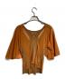 Jean Paul Gaultier FEMME (ジャンポールゴルチエ フェム) 切替シアーブラウス/Sheer paneled blouse ブラウン サイズ:40：16000円