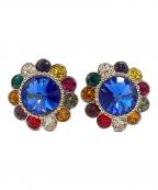 MIU MIUミュウミュウ）の古着「ビジューマルチカラーイヤリング/Bijou Multicolor Earring」｜マルチカラー