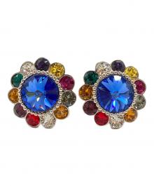 MIU MIU（ミュウミュウ）の古着「ビジューマルチカラーイヤリング/Bijou Multicolor Earring」｜マルチカラー