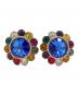 MIU MIU（ミュウミュウ）の古着「ビジューマルチカラーイヤリング/Bijou Multicolor Earring」｜マルチカラー