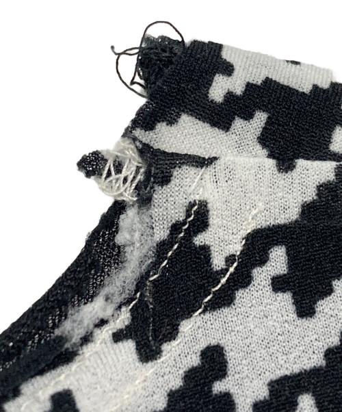 COMME des GARCONS COMME des GARCONS（コムデギャルソン コムデギャルソン）COMME des GARCONS COMME des GARCONS (コムデギャルソン コムデギャルソン) ハウンドトゥースレイヤードブラウス ホワイト サイズ:XSの古着・服飾アイテム