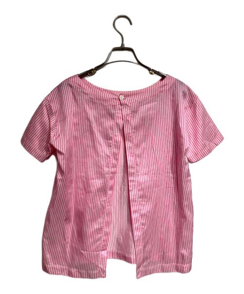 MM6 Maison Margiela（エムエムシックスメゾンマルジェラ）MM6 Maison Margiela (エムエムシックスメゾンマルジェラ) ストライプシャツブラウス/Striped shirt blouse ピンク40 サイズ:不明の古着・服飾アイテム
