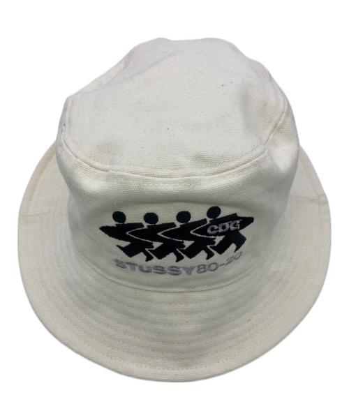 stussy（ステューシー）stussy (ステューシー) COMME des GARCONS (コムデギャルソン) バケットハット ベージュの古着・服飾アイテム