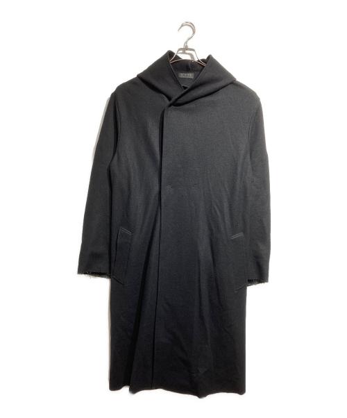 s'yte（サイト）s'yte (サイト) フーデッドロングウールコート/Hooded long wool coat ブラック サイズ:3の古着・服飾アイテム