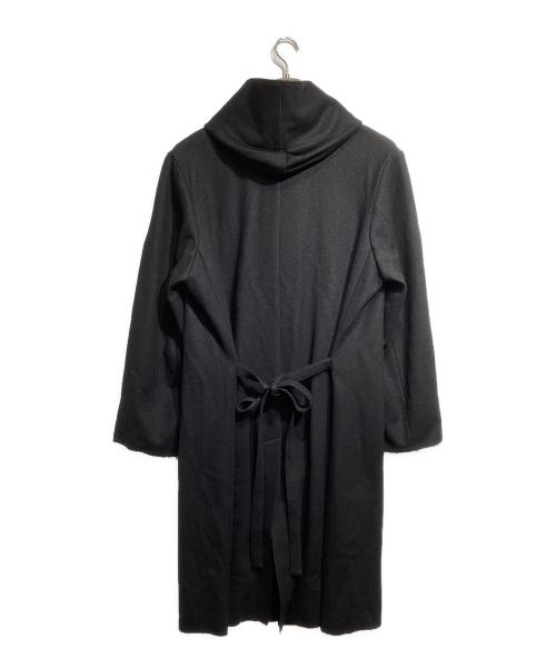 s'yte（サイト）s'yte (サイト) フーデッドロングウールコート/Hooded long wool coat ブラック サイズ:3の古着・服飾アイテム