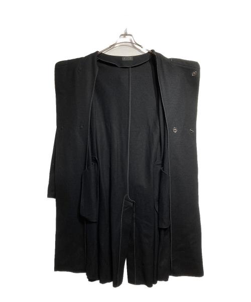 s'yte（サイト）s'yte (サイト) フーデッドロングウールコート/Hooded long wool coat ブラック サイズ:3の古着・服飾アイテム