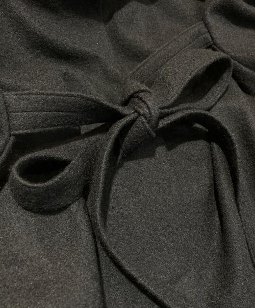 s'yte（サイト）s'yte (サイト) フーデッドロングウールコート/Hooded long wool coat ブラック サイズ:3の古着・服飾アイテム