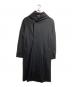 s'yte（サイト）の古着「フーデッドロングウールコート/Hooded long wool coat」｜ブラック