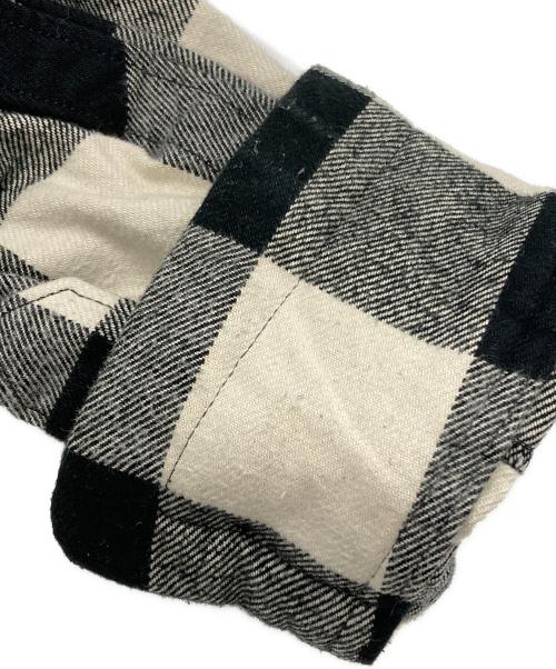 Maison MIHARA YASUHIRO（メゾン ミハラ ヤスヒロ）Maison MIHARA YASUHIRO (メゾン ミハラ ヤスヒロ) Amateur Sewn Like Check Shirt/アマチュアソーンライク チェックシャツ ブラック×ホワイト サイズ:48の古着・服飾アイテム