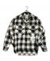 Maison MIHARA YASUHIRO（メゾン ミハラ ヤスヒロ）の古着「Amateur Sewn Like Check Shirt/アマチュアソーンライク チェックシャツ」｜ブラック×ホワイト