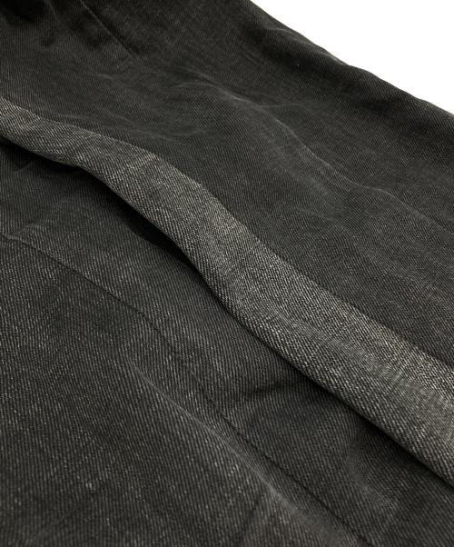 Maison Margiela（メゾンマルジェラ）Maison Margiela (メゾンマルジェラ) アシンメトリー ステッチデニム/Asymmetrical Stitch Denim ブラック サイズ:40の古着・服飾アイテム