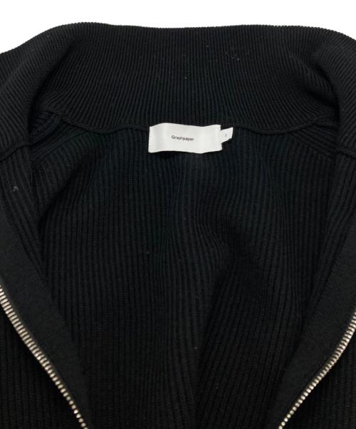 Graphpaper（グラフペーパー）Graphpaper (グラフペーパー) High Density Drivers Knit/ハイデンシティドライバーズニット ブラック サイズ:3の古着・服飾アイテム