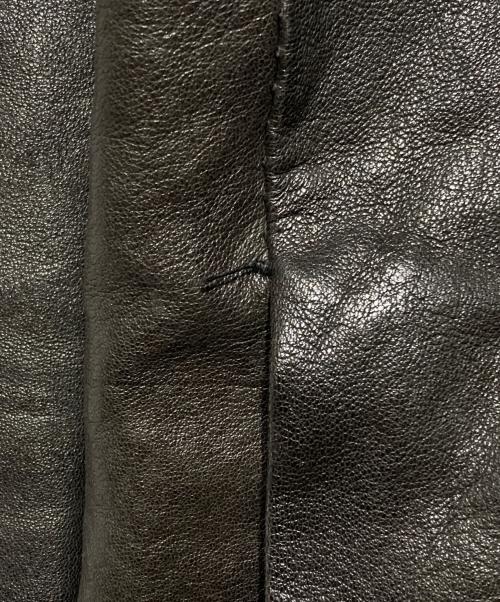 ISAAC SELLAM EXPERIENCE（アイザックセラム エクスペリエンス）ISAAC SELLAM EXPERIENCE (アイザックセラム エクスペリエンス) ウールライナーシープレザージャケット/Sheepskin leather jacket with wool lining ブラウン サイズ:XSの古着・服飾アイテム