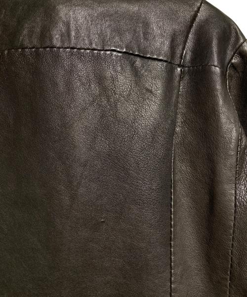 ISAAC SELLAM EXPERIENCE（アイザックセラム エクスペリエンス）ISAAC SELLAM EXPERIENCE (アイザックセラム エクスペリエンス) ウールライナーシープレザージャケット/Sheepskin leather jacket with wool lining ブラウン サイズ:XSの古着・服飾アイテム