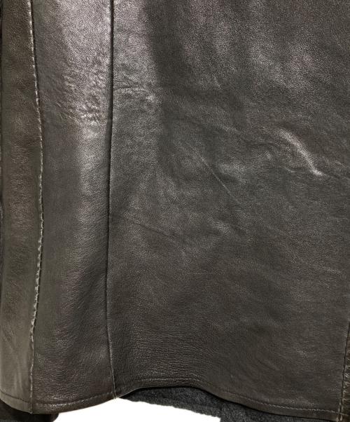 ISAAC SELLAM EXPERIENCE（アイザックセラム エクスペリエンス）ISAAC SELLAM EXPERIENCE (アイザックセラム エクスペリエンス) ウールライナーシープレザージャケット/Sheepskin leather jacket with wool lining ブラウン サイズ:XSの古着・服飾アイテム