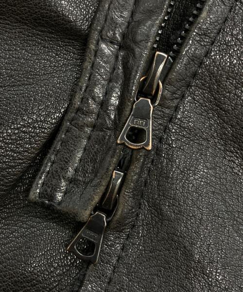 ISAAC SELLAM EXPERIENCE（アイザックセラム エクスペリエンス）ISAAC SELLAM EXPERIENCE (アイザックセラム エクスペリエンス) ウールライナーシープレザージャケット/Sheepskin leather jacket with wool lining ブラウン サイズ:XSの古着・服飾アイテム