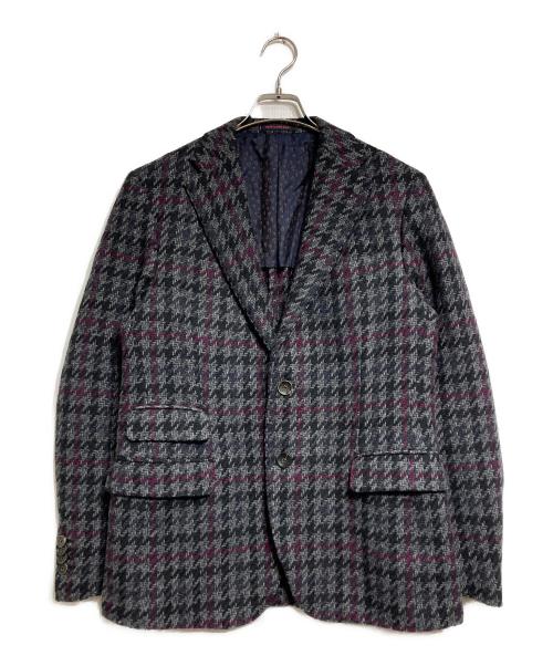 THE GIGI（ザ・ジジ）THE GIGI (ザ・ジジ) ハウンドトゥースウールジャケット/Houndstooth wool jacket/KLIMT グレー サイズ:50の古着・服飾アイテム