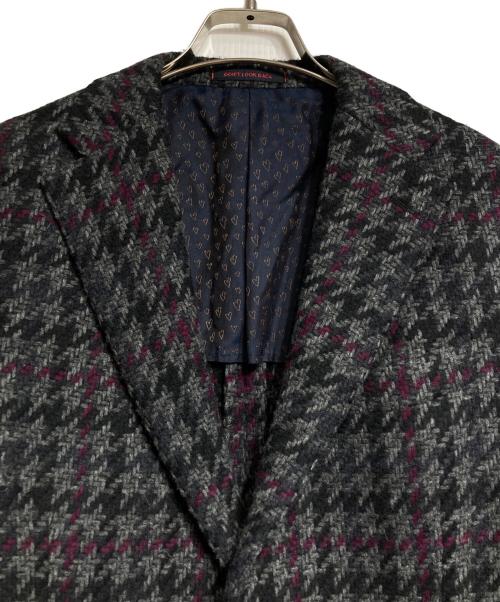 THE GIGI（ザ・ジジ）THE GIGI (ザ・ジジ) ハウンドトゥースウールジャケット/Houndstooth wool jacket/KLIMT グレー サイズ:50の古着・服飾アイテム