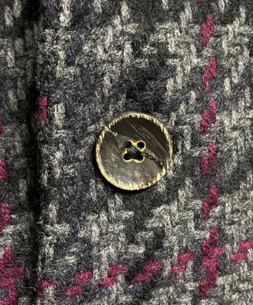 THE GIGI（ザ・ジジ）THE GIGI (ザ・ジジ) ハウンドトゥースウールジャケット/Houndstooth wool jacket/KLIMT グレー サイズ:50の古着・服飾アイテム