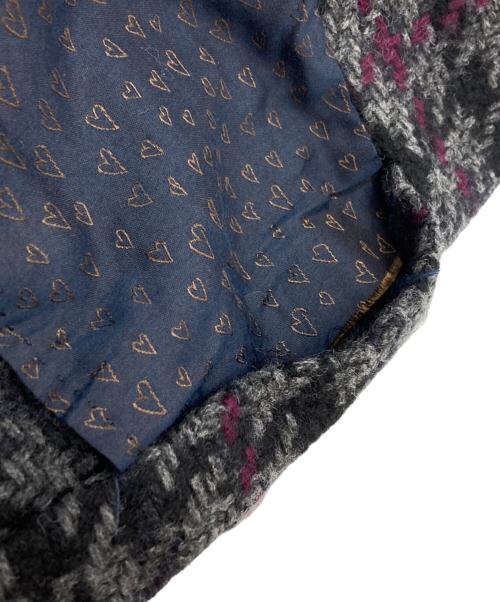 THE GIGI（ザ・ジジ）THE GIGI (ザ・ジジ) ハウンドトゥースウールジャケット/Houndstooth wool jacket/KLIMT グレー サイズ:50の古着・服飾アイテム