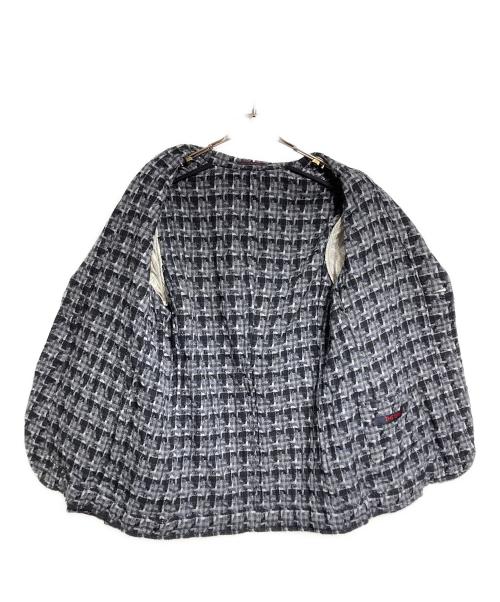 THE GIGI（ザ・ジジ）THE GIGI (ザ・ジジ) ハウンドトゥースウールジャケット/Houndstooth wool jacket/ANGIE グレー サイズ:50の古着・服飾アイテム