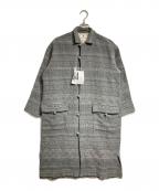 Snow peakスノーピーク）の古着「Cotton Silk Jacquard Coat/コットンシルク ジャカード コート」｜グレー
