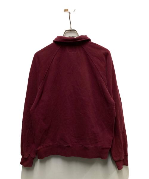 stussy（ステューシー）stussy (ステューシー) ハーフジップスウェット レッド サイズ:Sの古着・服飾アイテム