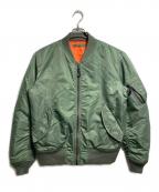 AVIREXアヴィレックス）の古着「MA-1ジャケット/Jacket」｜グリーン