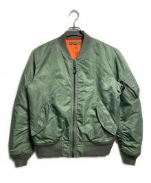 AVIREX（アヴィレックス）の古着「MA-1ジャケット/Jacket」｜グリーン
