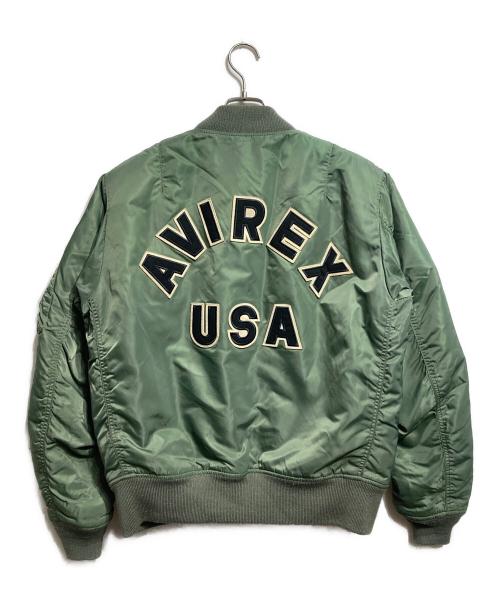 AVIREX（アヴィレックス）AVIREX (アヴィレックス) MA-1ジャケット/Jacket グリーン サイズ:XLの古着・服飾アイテム