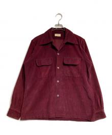 ARROW（アロー）の古着「ヴィンテージコーデュロイシャツ/Vintage corduroy shirt」｜ワインレッド