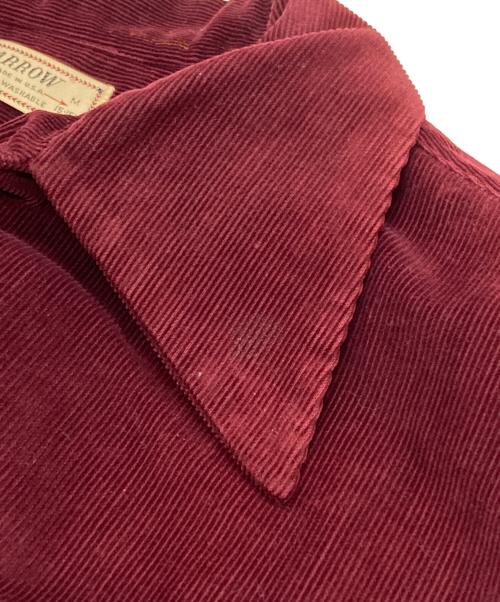 ARROW（アロー）ARROW (アロー) ヴィンテージコーデュロイシャツ/Vintage corduroy shirt ワインレッド サイズ:M（15~15・1/2）の古着・服飾アイテム