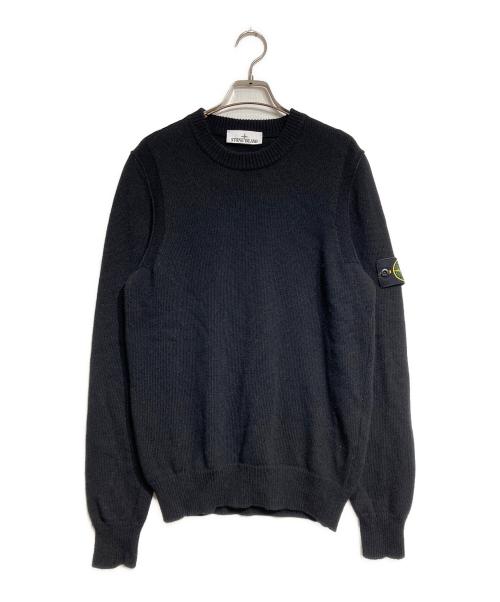 STONE ISLAND（ストーンアイランド）STONE ISLAND (ストーンアイランド) Crew Neck Sweater/クルーネックセーター ブラック サイズ:Sの古着・服飾アイテム