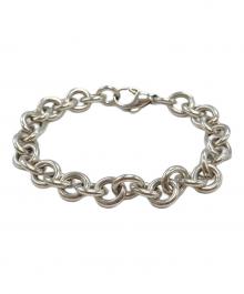 TIFFANY & Co.（ティファニー アンド コー）の古着「ラウンドリンクチェーンブレスレット/Round Link Chain Bracelet」｜シルバー