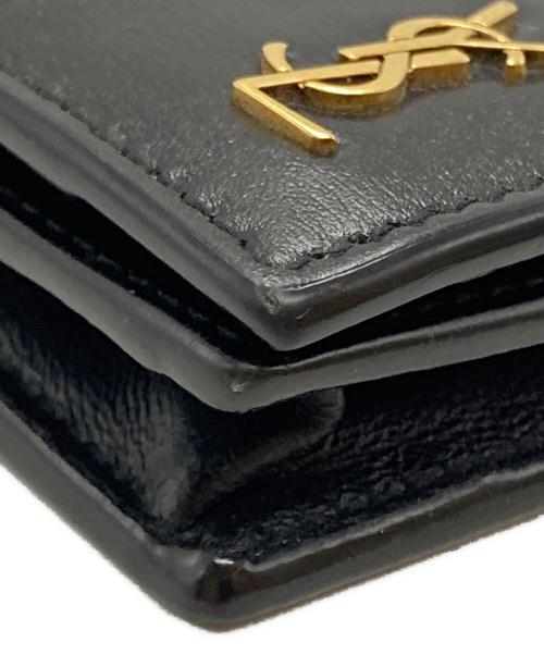 Saint Laurent Paris（サンローランパリ）Saint Laurent Paris (サンローランパリ) タイニーモノグラム カードケース/Tiny Monogram Card Case ブラックの古着・服飾アイテム