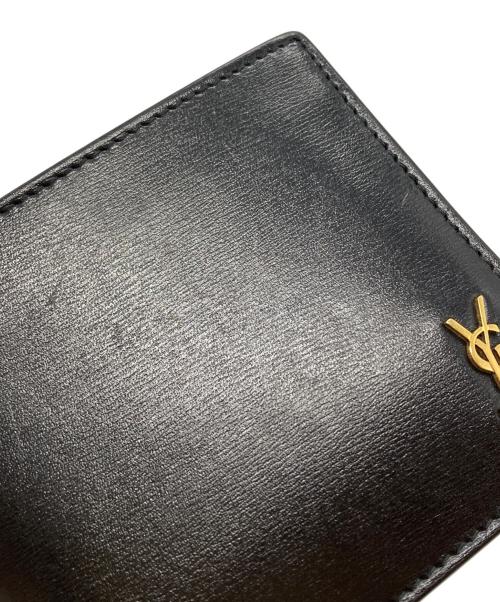 Saint Laurent Paris（サンローランパリ）Saint Laurent Paris (サンローランパリ) タイニー二つ折り財布/Tiny Bifold Wallet  ブラックの古着・服飾アイテム