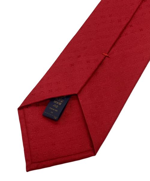 LOUIS VUITTON（ルイ ヴィトン）LOUIS VUITTON (ルイ ヴィトン) ネクタイ・ブルーミング モノグラム/Blooming Monogram Tie レッド サイズ:不明の古着・服飾アイテム