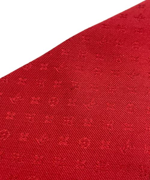 LOUIS VUITTON（ルイ ヴィトン）LOUIS VUITTON (ルイ ヴィトン) ネクタイ・ブルーミング モノグラム/Blooming Monogram Tie レッド サイズ:不明の古着・服飾アイテム