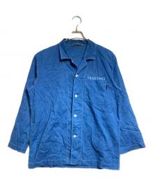 Y's for living（ワイズフォーリビング）の古着「ガーメントダイパジャマシャツ/ garment-dyed pajama shirt 」｜ブルー