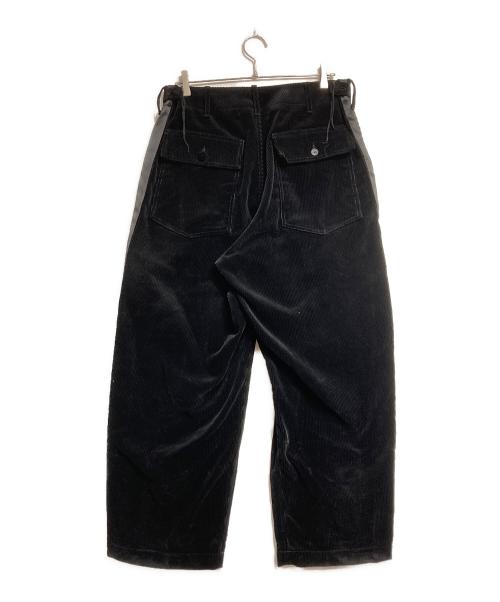 BROOKS BROTHERS BLACK FLEECE（ブルックスブラザーズ ブラックフリース）BROOKS BROTHERS BLACK FLEECE Engineered Garments (エンジニアドガーメンツ) コーデュロイサイドストライプワイドファティーグパンツ ブラック サイズ:Mの古着・服飾アイテム