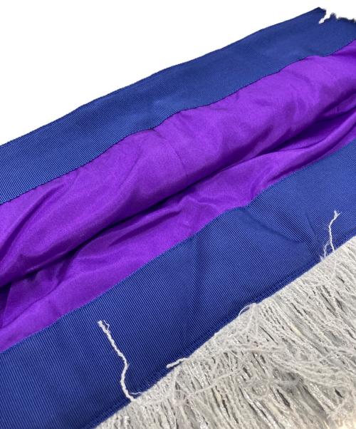 BLAMINK（ブラミンク）BLAMINK (ブラミンク) ツイードフリンジスカート/tweed fringe skirt シルバー サイズ:36の古着・服飾アイテム