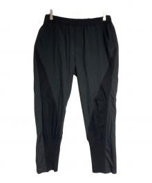 ISSEY MIYAKE MEN（イッセイミヤケメン）の古着「ニット切替サルエルパンツ/ Knit panelled sarrouel pants 」｜ブラック