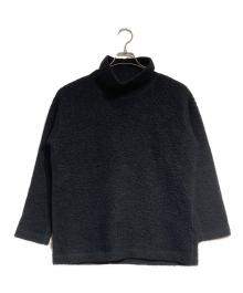 HaaT ISSEY MIYAKE（ハート イッセイ ミヤケ）の古着「ウールブレンドハイネックニット/Wool blend high neck knit」｜ブラック